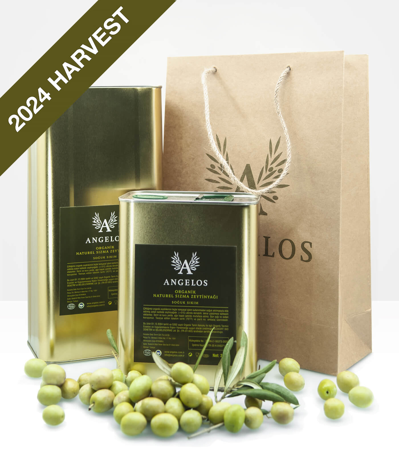 2024 Harvest! Organic Extra Virgin Olive Oils (Green)