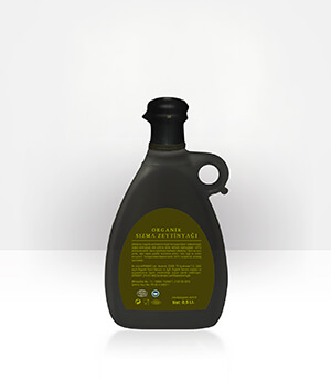 Organik Naturel Sızma Zeytinyağı - Soğuk Sıkım (0.5 Lt.) Arka